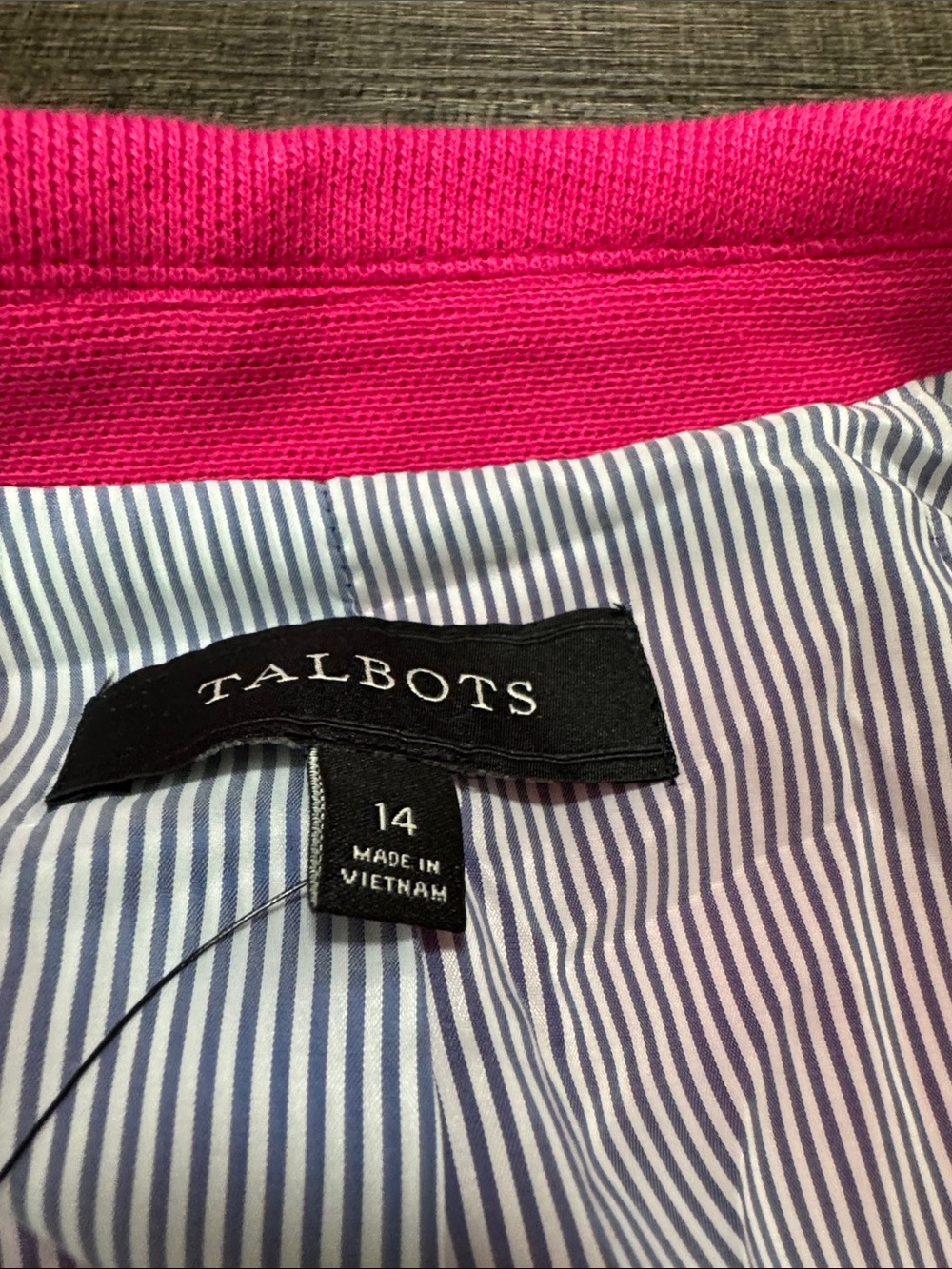 Talbots NWT Hot Pink Double-Button Blazer - Picture 7 of 8
